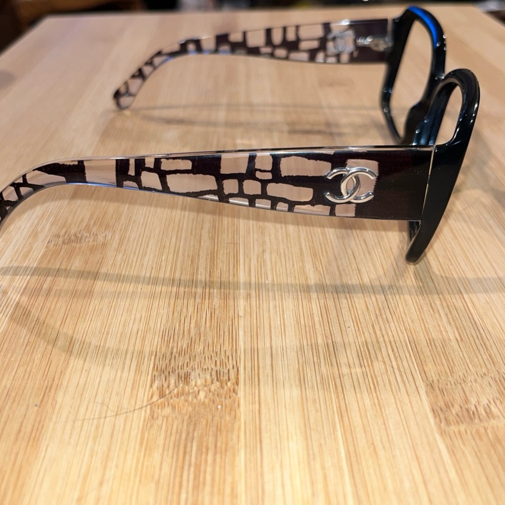 Chanel Black and clear sunglasses/eyeglasses frames only - Picture 4 of 12